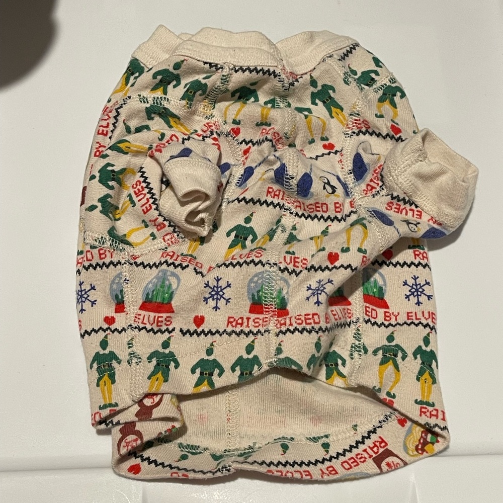 Hannajams Hanna Andersson pajamas pet dog Warner Bros Elf Christmas fair isle